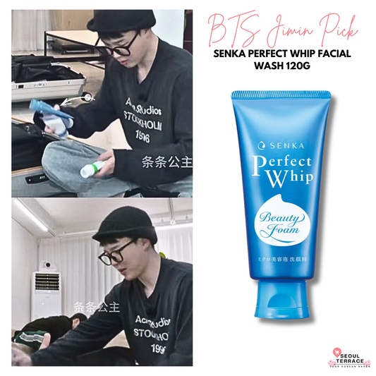 [Bts Jimin & Aespa Giselle Pick] Senka Perfect Whip Facial Wash 120g