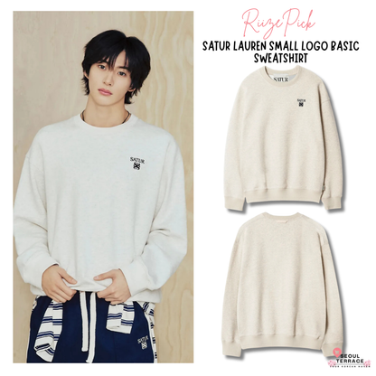 [Riize Pick] 26SS Satur Lauren Small Logo Basic Sweatshirt