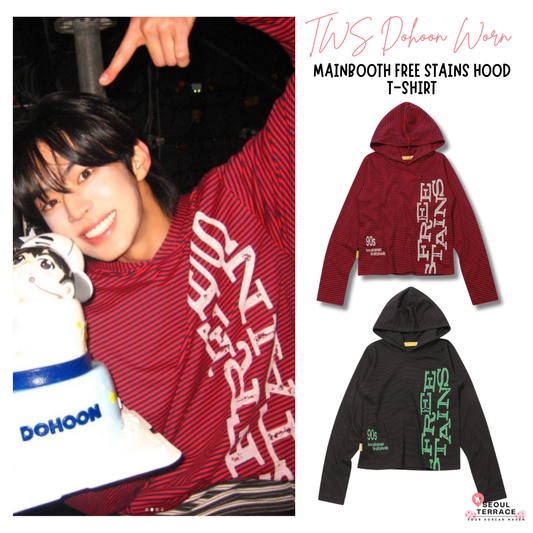 [TWS Dohoon Worn] Mainbooth Free Stains Hood T-shirt