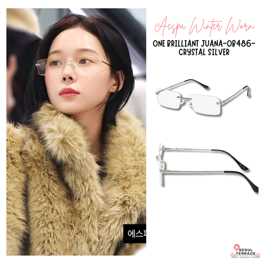 [Aespa Winter Worn] ONE BRILLIANT Juana-OB486-Crystal Silver