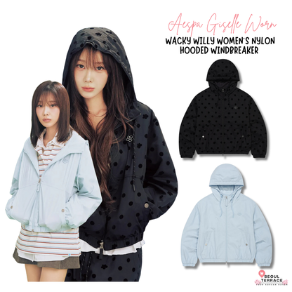 [Aespa Giselle Worn] 26SS Women's Nylon Hooded Windbreaker