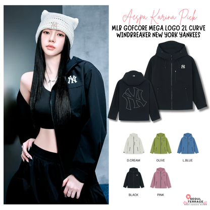 [Aespa Karina & TWS Pick] 26SS MLB Gofcore Megalogo 2L Curve Windbreaker LA Dodgers