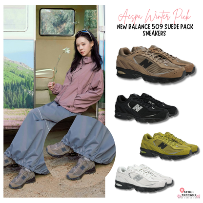 [Aespa Winter Worn] 26SS New Balance 509 Suede Pack Sneakers
