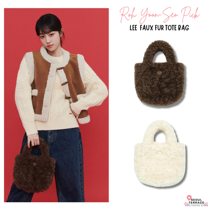 [Roh Yoon-Seo Pick] Lee Faux Fur Tote Bag
