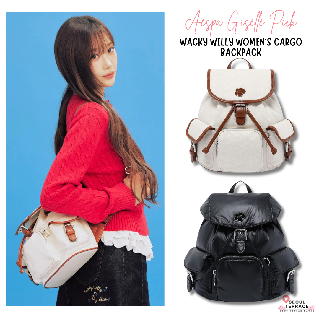 [Aespa Giselle Pick] Wacky Willy Women's Cargo Backpack