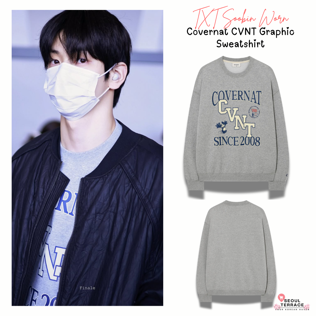 [TXT Soobin Worn] Covernat CVNT Graphic Sweatshirt