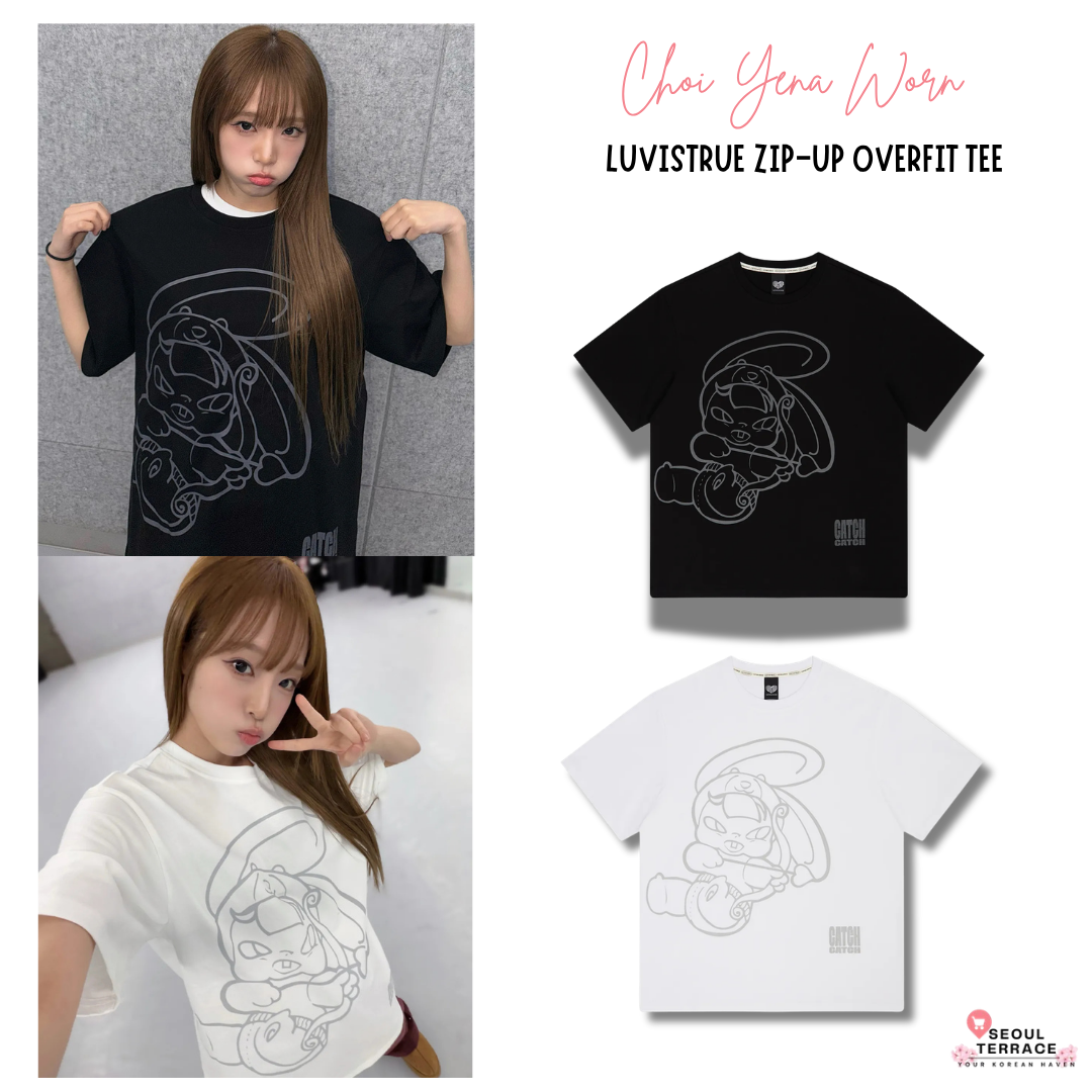 Yena X Luvistrue Zip-Up Overfit Tee