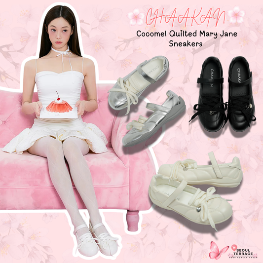 CHAAKAN Cocomel Quilted Mary Jane Sneakers
