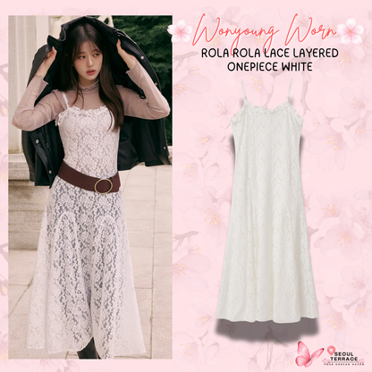[Ive Wonyoung Worn] Rola Rola Lace Layered Onepiece