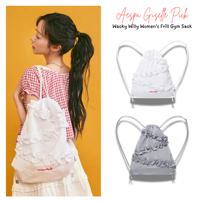 [Aespa Giselle Worn] Wacky Willy Women's Frill Gym Sack