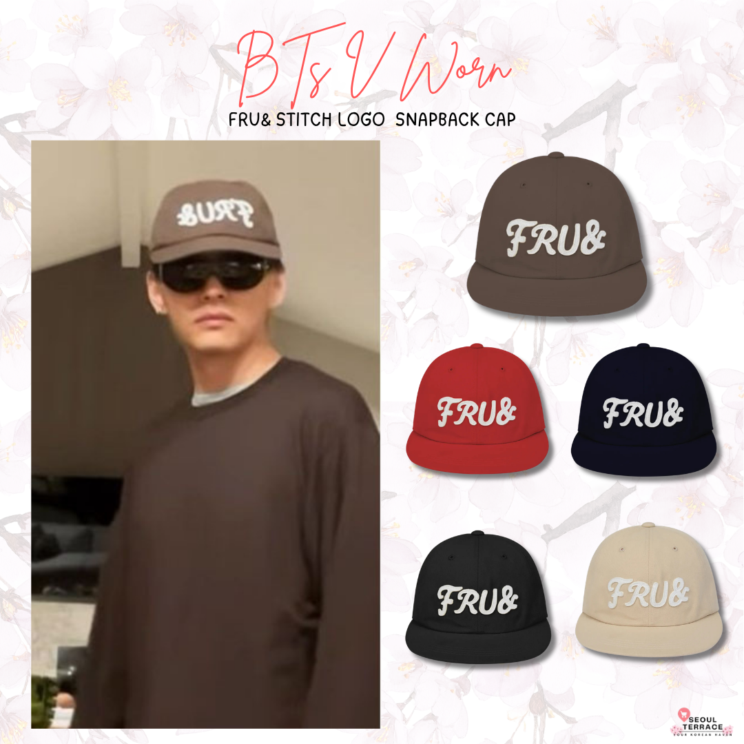 [BTS V Worn] FRU& Stitch Logo  Snapback Cap