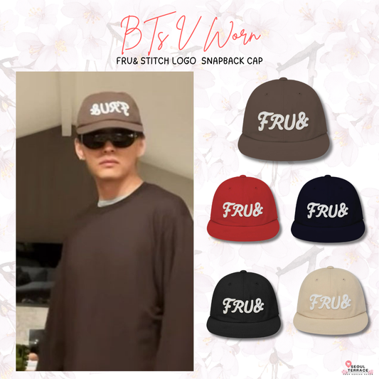 [BTS V Worn] FRU& Stitch Logo  Snapback Cap