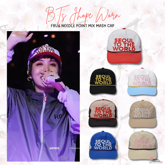 [BTS Jhope Worn] FRU& Needle Point Mix Mash Cap