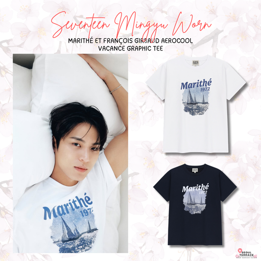 [Seventeen Mingyu Worn] Marithé et François Girbaud Aerocool Vacance Graphic Tee