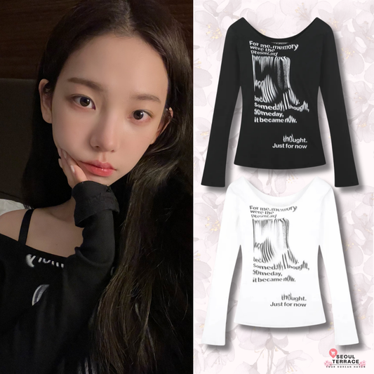 [Aespa Karina Worn] NACHE Flow Slim Fit Long Sleeve