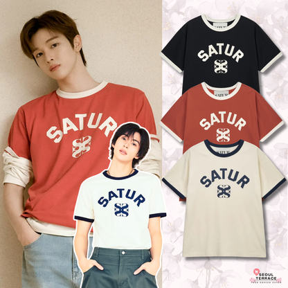 [Riize X Satur] 26 Summer  Arch Logo Ringer Short Sleeve T-shirt