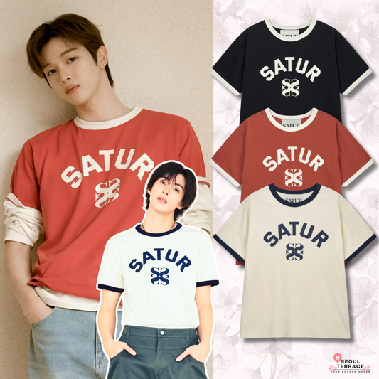 [Riize X Satur] 26 Summer  Arch Logo Ringer Short Sleeve T-shirt