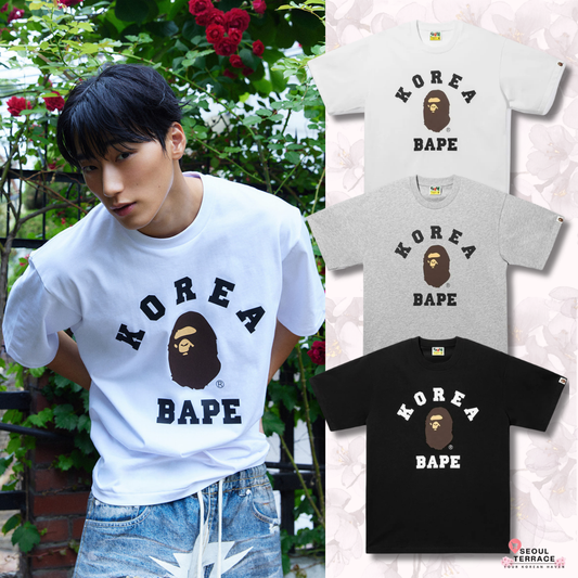 [Ateez San X BAPE] Korea College Relaxed Fit T-shirt (M)