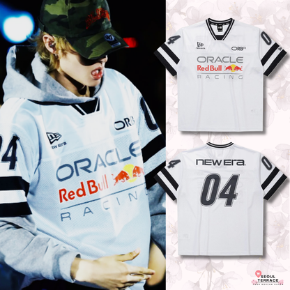 [Cortis Martin Worn] NEW ERA Oracle Red Bull Racing Mesh T-shirt White