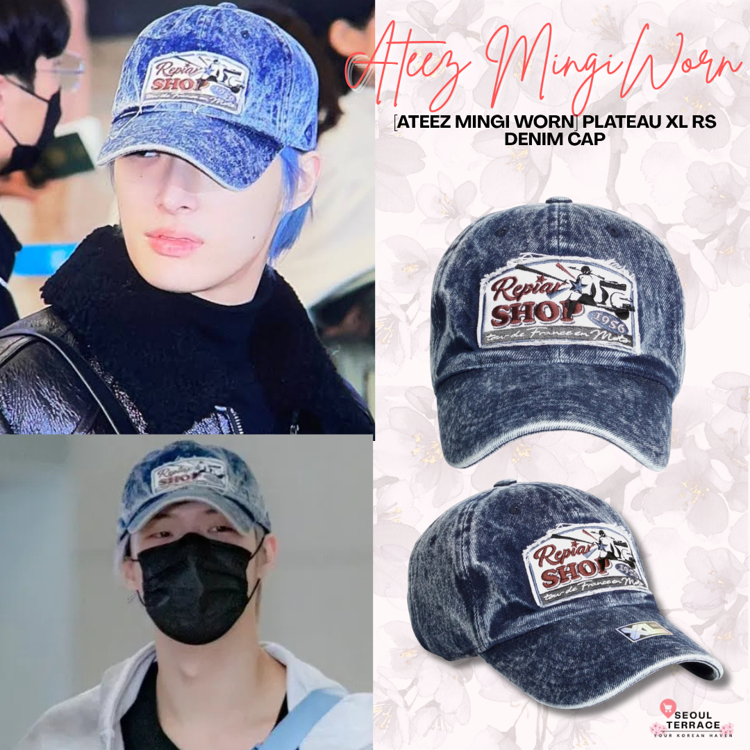 [Ateez Mingi Worn] PLATEAU XL RS Denim Cap