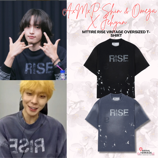 [AxMxP Shin & Omega X Jehyun Worn] MTTIRÉ Rise Vintage Oversized T-Shirt