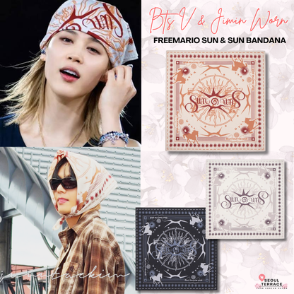 [BTS V & Jimin Worn] FREEMARIO Sun & Sun Bandana