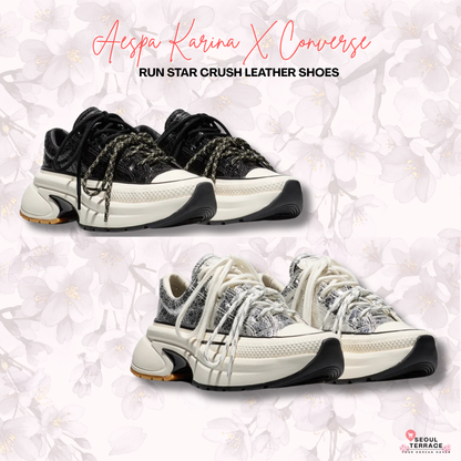 [Aespa Karina X Converse] Run Star Crush Leather Shoes