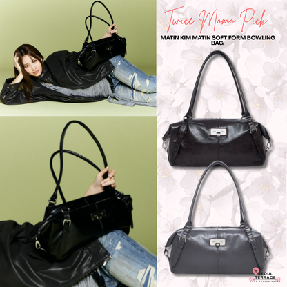 [Twice Momo X Matin Kim 26 Fall Coll.] Matin Soft Forn Bowling Bag
