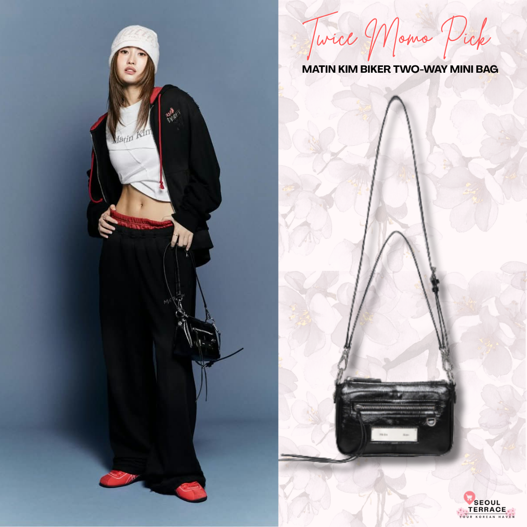 [Twice Momo X Matin Kim 26 Fall Coll.] Biker Two-Way Mini Bag