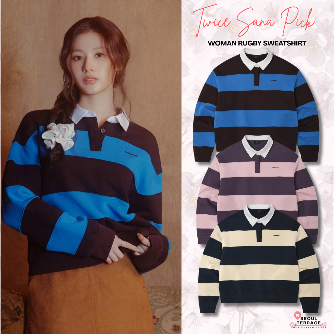 [Twice Sana Pick] 26FW COVERNAT WOMAN Rugby Sweatshirt