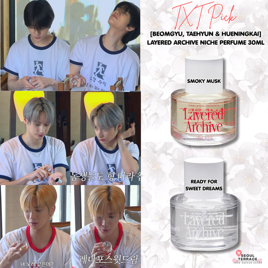 [TXT Beomgyu, Taehyun & Hueningkai Pick] LAYERED ARCHIVE Niche Perfume