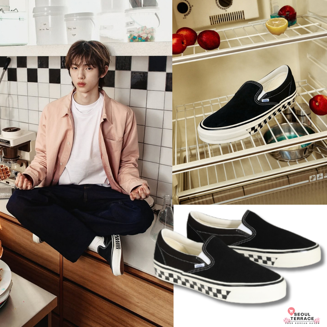 [Cortis X Vans] Premium Slip-On 98 Checkerboard Sidewall Shoes