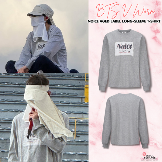 [BTS V Worn] NOICE Aged Label Long Sleeve T-Shirt