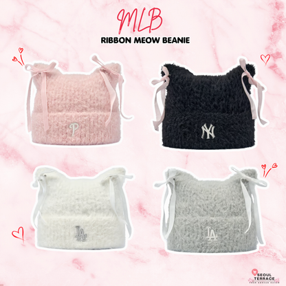MLB 26FW Ribbon Meow Beanie