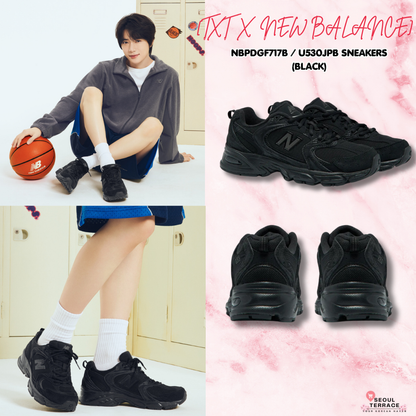 [TXT X NEW BALANCE] NBPDGF717B / U530JPB Sneakers (BLACK)