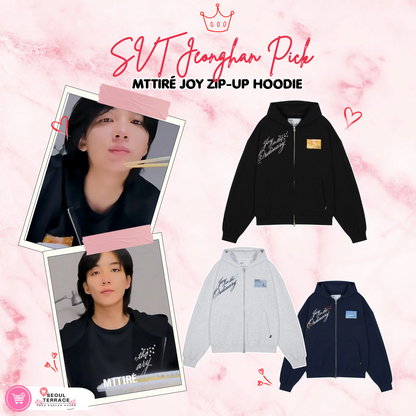 [Seventeen Jeonghan Worn] MTTIRÉ Joy Zip-Up Hoodie