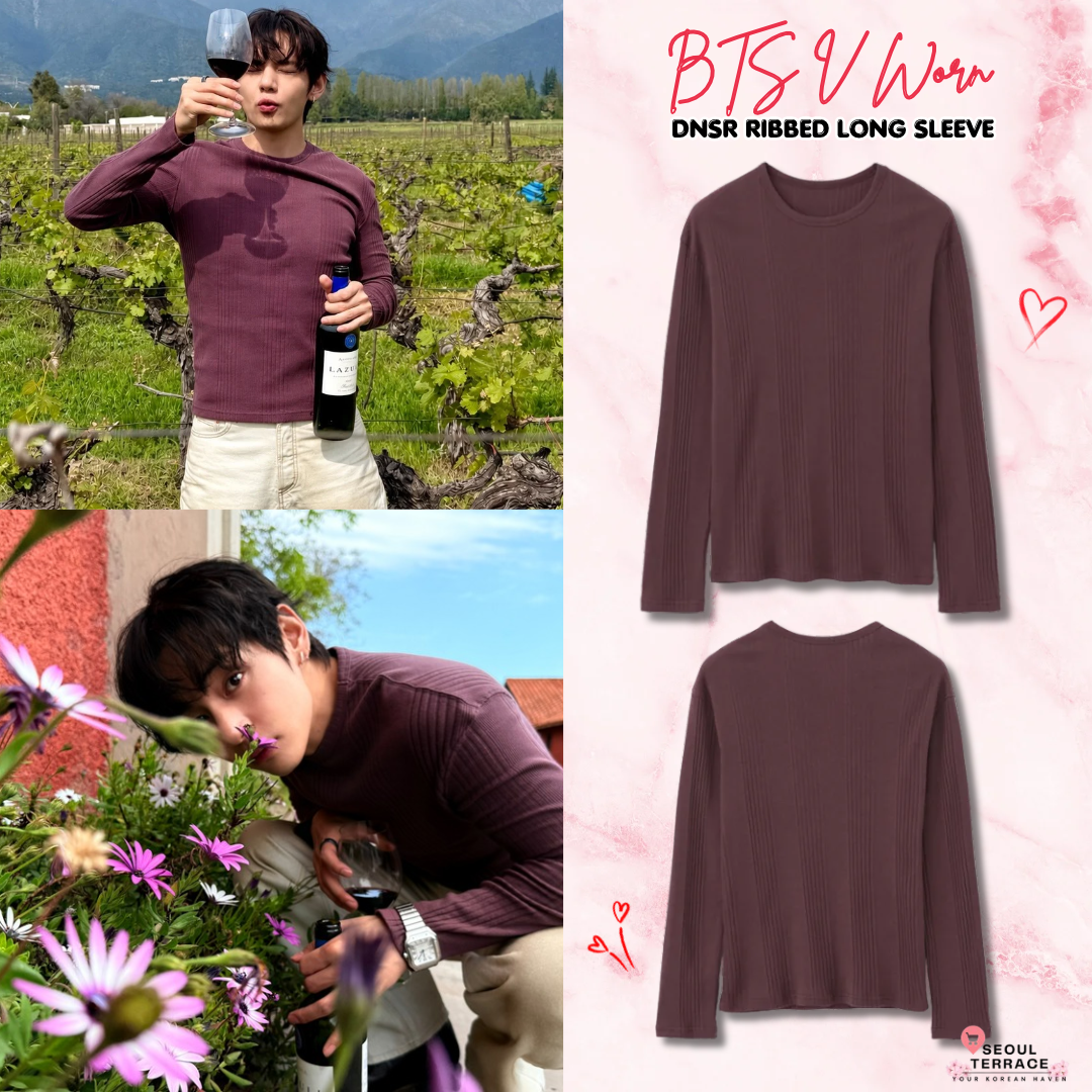 [BTS V Worn] DNSR Ribbed Long Sleeve