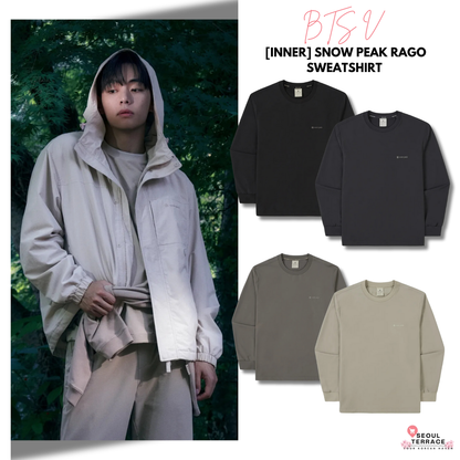[Bts V Pick] Snow Peak Rago  Sweatshirt