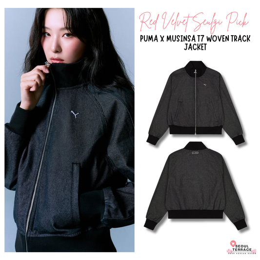 [Red Velvet Seulgi Pick]  26SS Puma X Musinsa T7 Woven Track Jacket - Black
