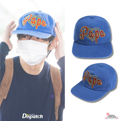 [BTS V Worn] XTONZ Papa Vintage Washed Ball Cap (BLUE)