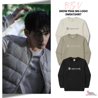 [Bts V Pick] Snow Peak Big Logo Sweatshirt