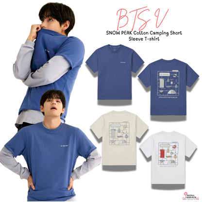 [BTS V Pick] 26SS Snow Peak Cotton Camping Short Sleeve T-shirt
