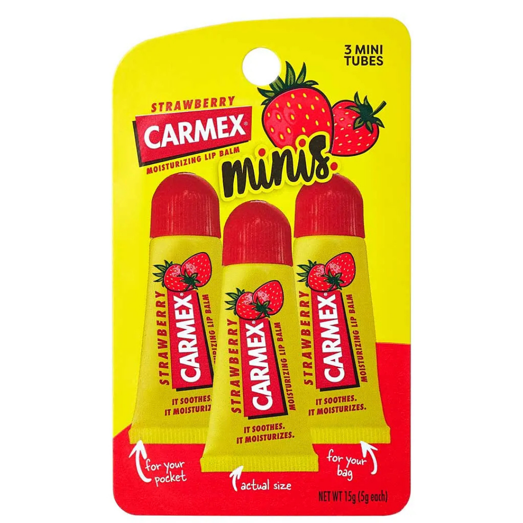 Carmex Moisturizing Lip Balm Strawberry Tube 5gX3 (Whole)
