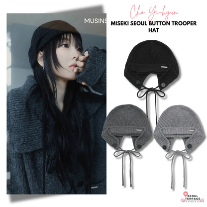 [Cho Yi-hyun Pick] Miseki Seoul Button Trooper Hat