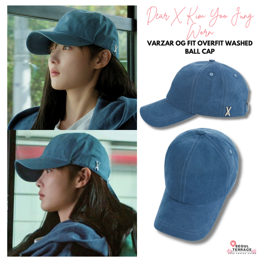[Dear X Kim Yoo Jung Worn] Varzar OG Fit Overfit Washed Ball Cap