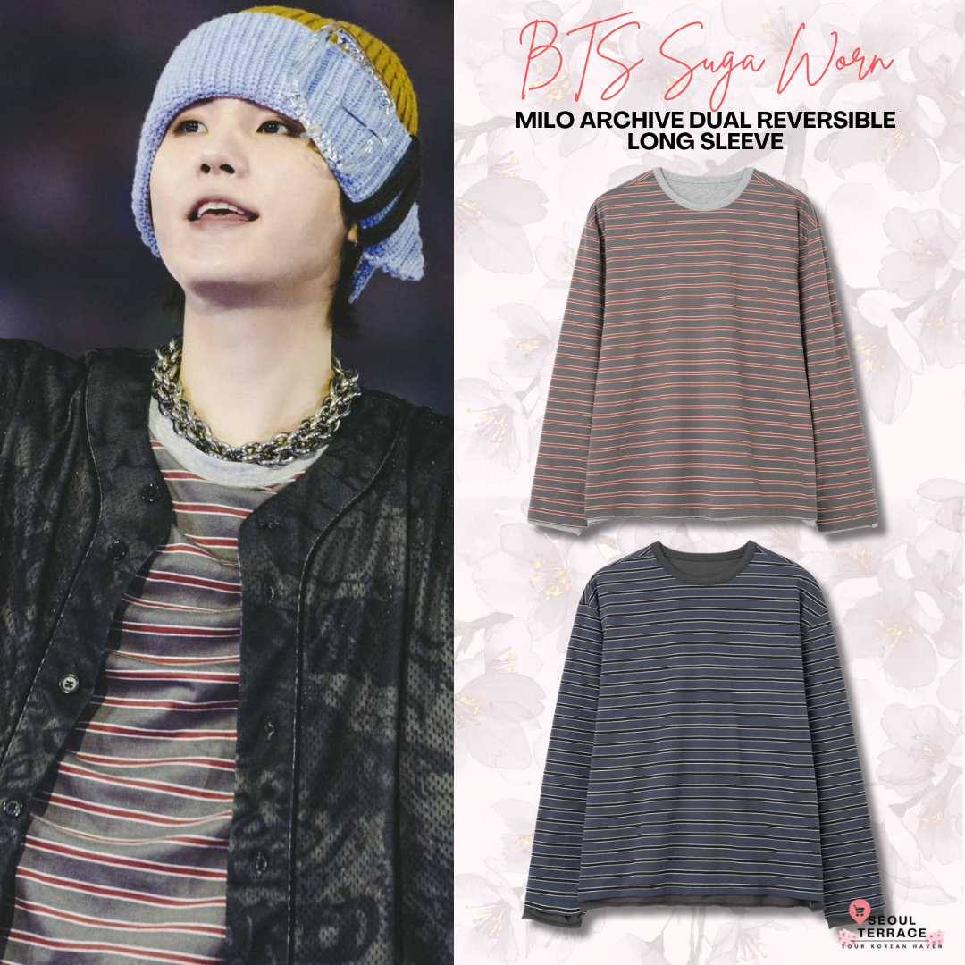 [BTS Suga Worn] MIlo Archive Dual Reversible Long Sleeve