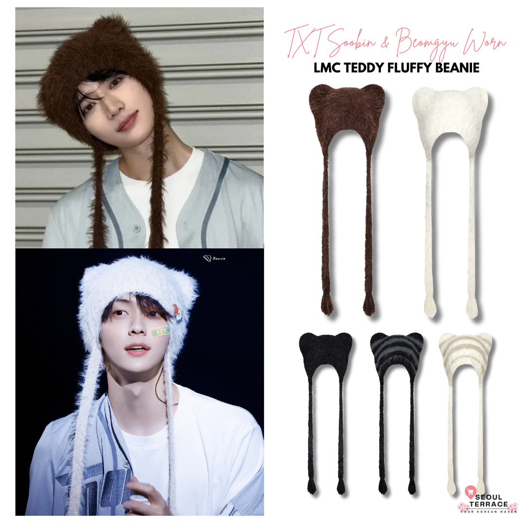 [TXT Soobin & Beomgyu Worn] LMC Teddy Fluffy Beanie