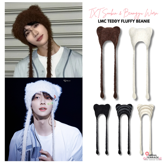 [TXT Soobin & Beomgyu Worn] LMC Teddy Fluffy Beanie