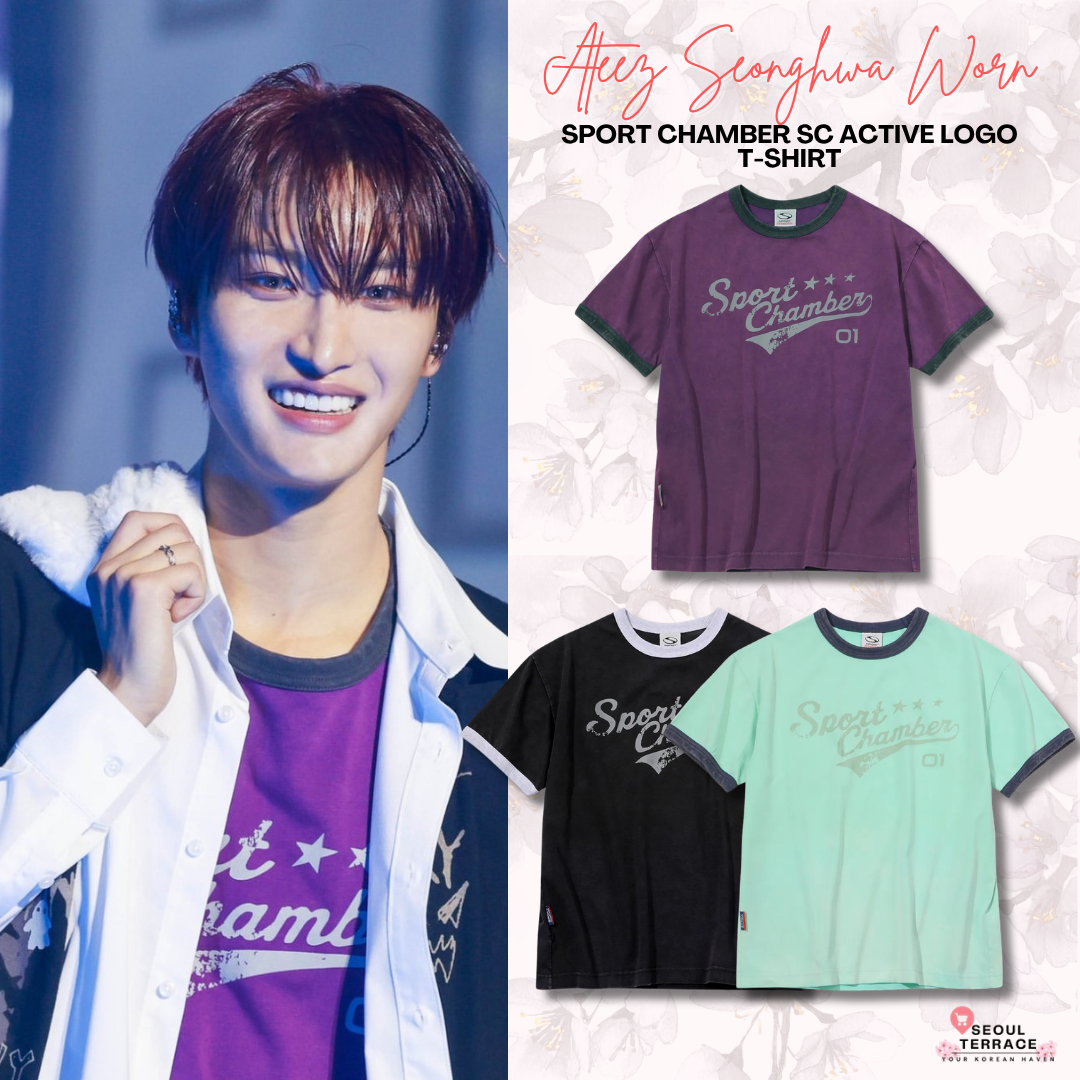 [Ateez Seonghwa Worn] SPORT CHAMBER SC Active Logo T-shirt