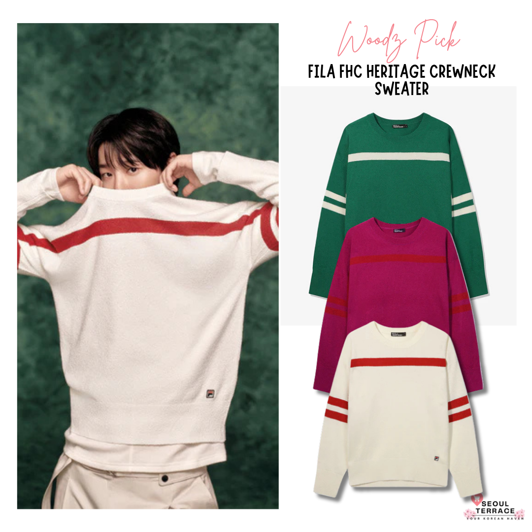 [Woodz Pick] Fila FHC Heritage Crewneck Sweater